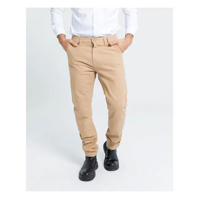 ByCity Docks Textile Trouser Beige - FREE UK Shipping, FREE 365 Day Returns | Moto Central