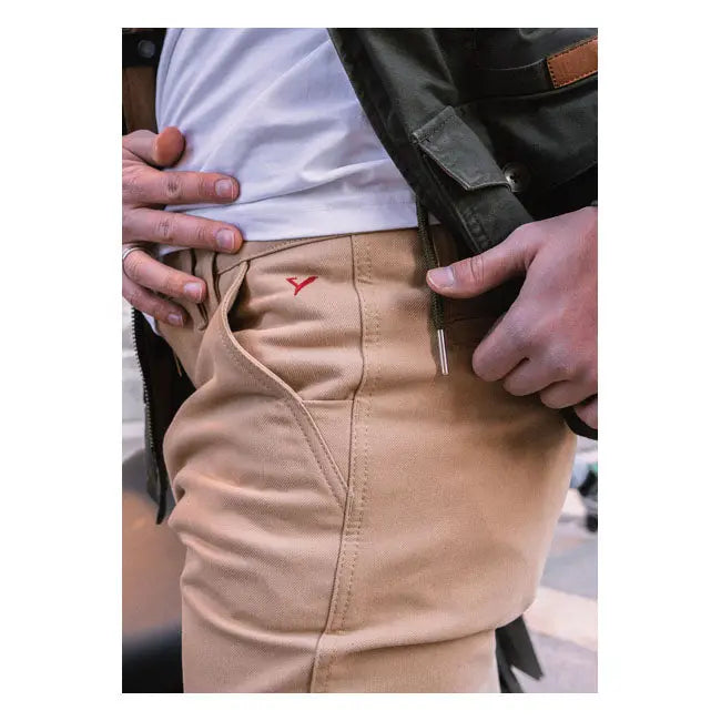 ByCity Docks Textile Trouser Beige - FREE UK Shipping, FREE 365 Day Returns | Moto Central