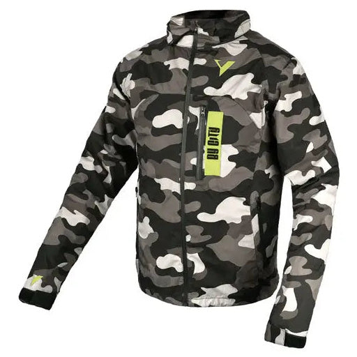 ByCity Military camouflage motorcycle rain jacket - front view