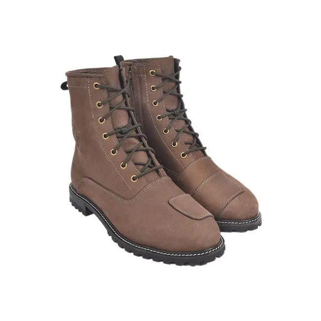 ByCity Troten 3 Leather Short Boots Brown - FREE UK Shipping, FREE 365 Day Returns | Moto Central