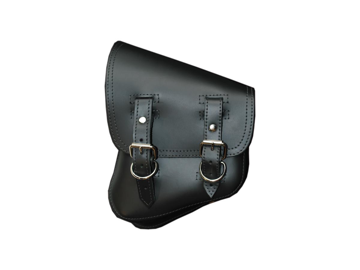 La Rosa Design Bolt-On Solo Left Saddlebag With Bracket Black