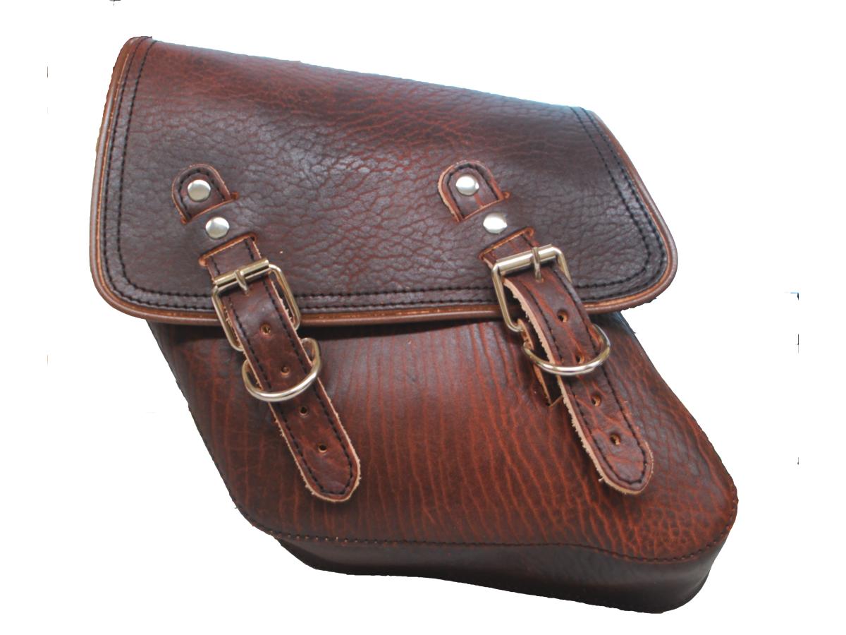 La Rosa Design Solo Left Saddle Bag Strut Mount Rustic Brown
