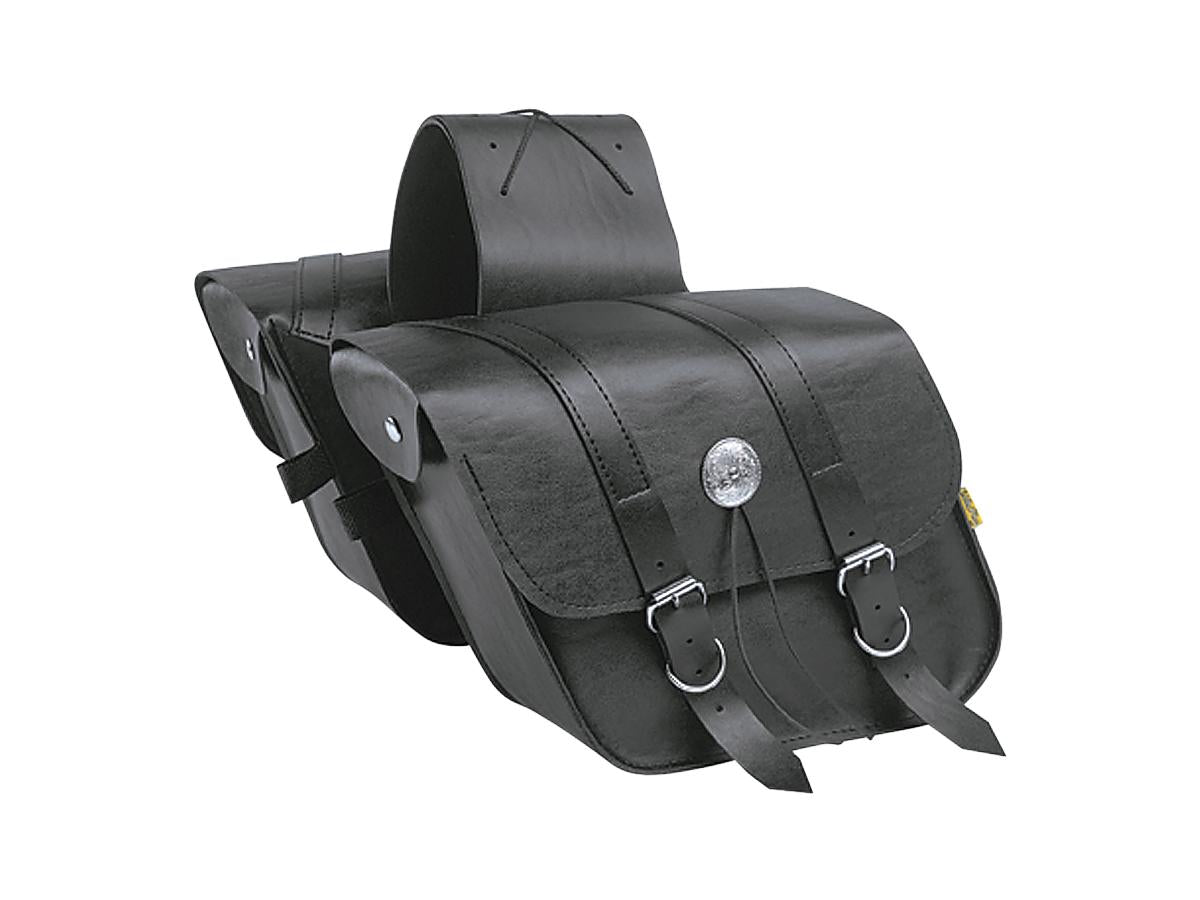 Willie & Max Compact Slant Throw Over Saddlebags Black