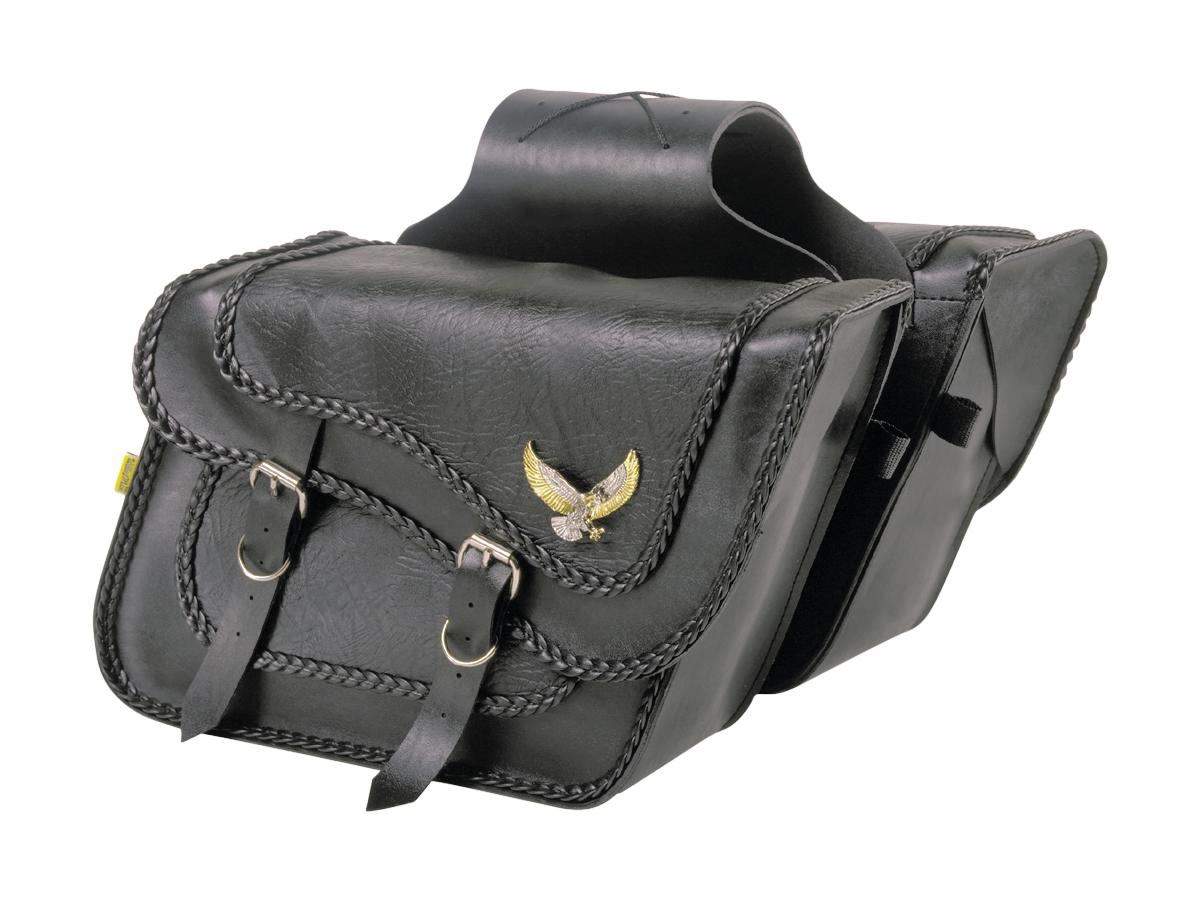 Willie & Max Black Magic Slant Throw Over Saddlebags Fleetside Black - 16" X 11" X 6 1/2"