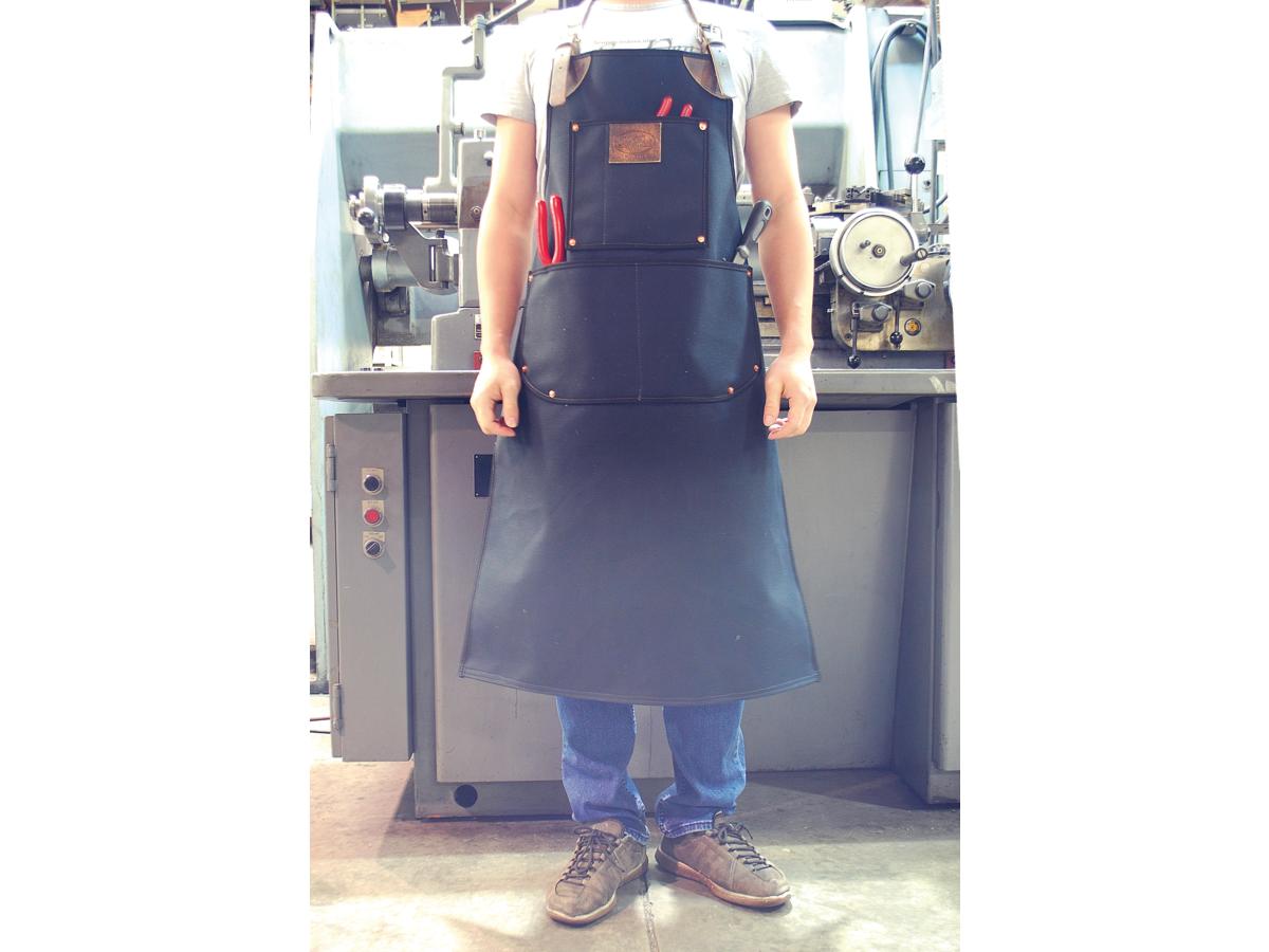La Rosa Design Heavy Duty Bike Builder / Mechanic / Barber Canvas Apron Black