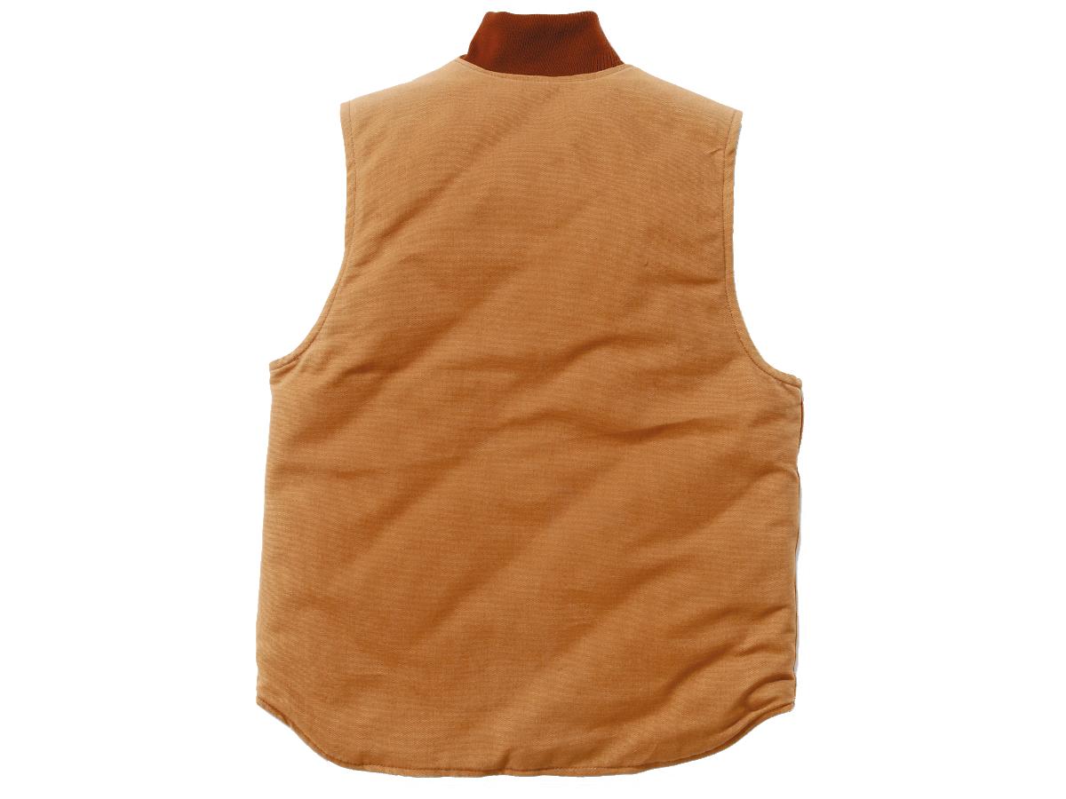 Carhartt Relaxed Fit Firm Duck Insulated Rib Collar Vest Carhartt Brown