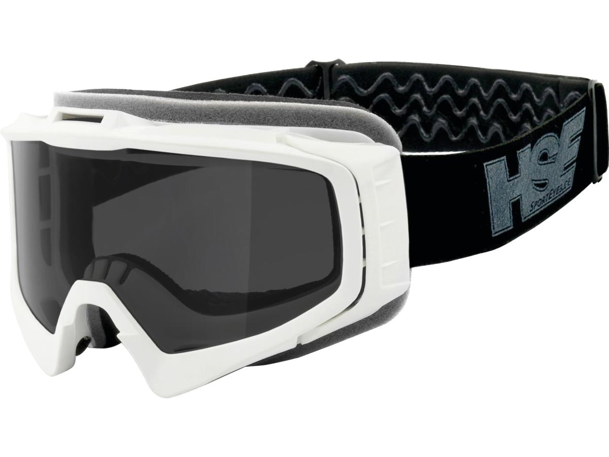 HSE SportEyes MX Glasses White / Smoked Lens