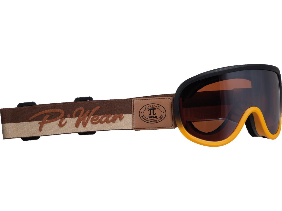 PiWear Arizona Goggle Orange Frame / Brown Strap