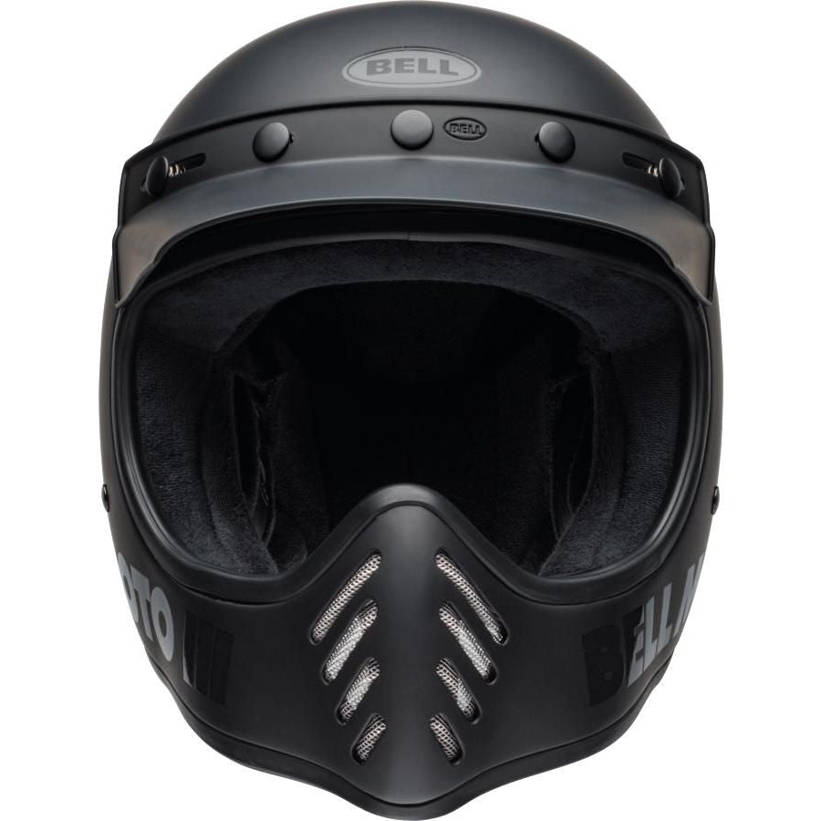 Bell Moto-3 Classic ECE 22.05 Flat Black - FREE UK Shipping, FREE 365 Day Returns | Moto Central