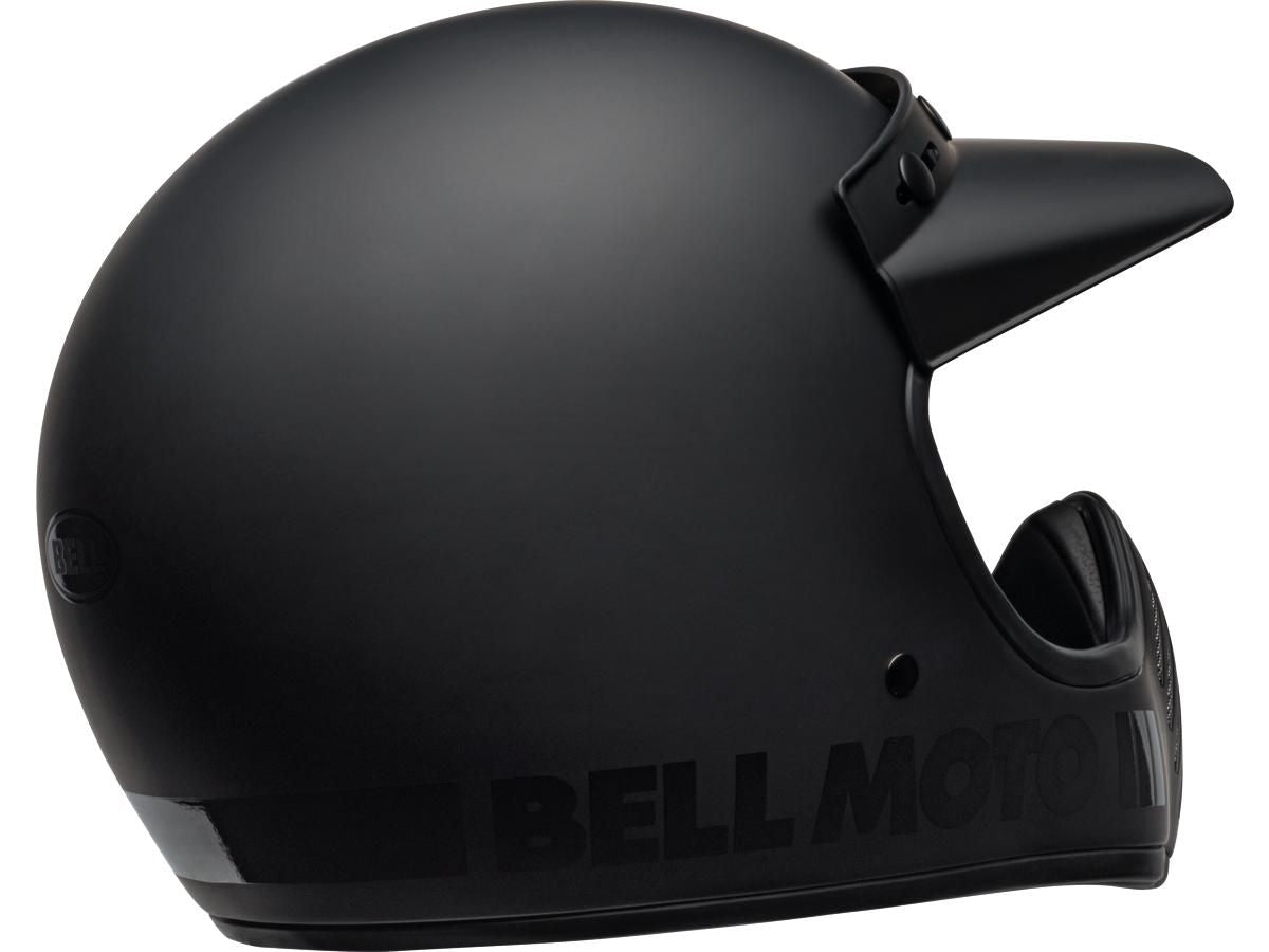 Bell Moto-3 Classic ECE 22.05 Flat Black - FREE UK Shipping, FREE 365 Day Returns | Moto Central