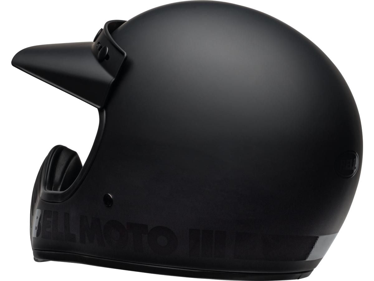 Bell Moto-3 Classic ECE 22.05 Flat Black - FREE UK Shipping, FREE 365 Day Returns | Moto Central