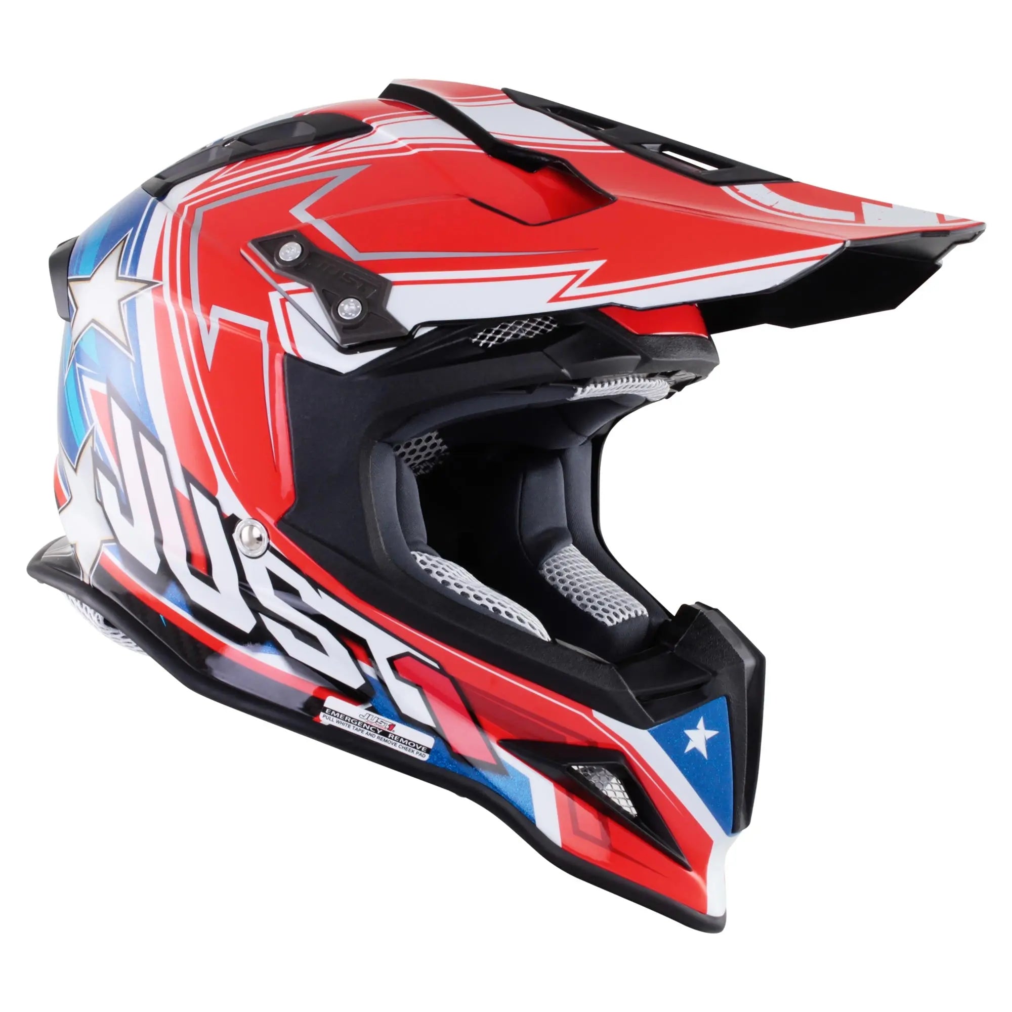 Just1 J12 Carbon MX Helmet Aster America - FREE UK Shipping, FREE 365 Day Returns | Moto Central