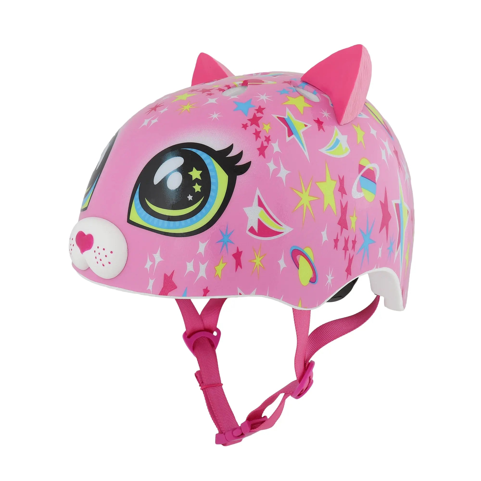 C-Preme Raskullz FS Fit System Toddlers Helmet Astro Cat Pink - FREE UK Shipping, FREE 365 Day Returns | Moto Central