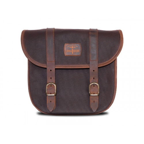 Longride Waxed Canvas LOX Saddlebag Brown - 8 Liters