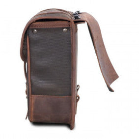 Longride Waxed Canvas LOX Saddlebag Khaki - 8 Liters - alternate product view