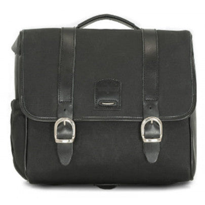 Longride Waxed Canvas Multifit Saddlebag Black - 12.5 Liters - primary product view