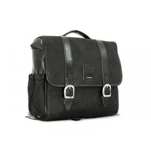 Longride Waxed Canvas Multifit Saddlebag Black - 12.5 Liters