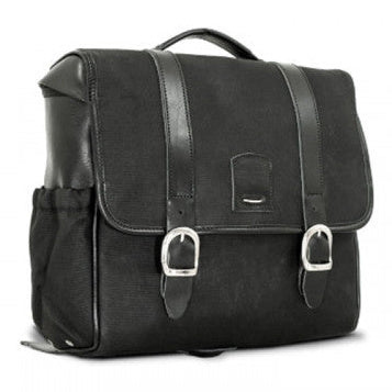 Longride Waxed Canvas Multifit Saddlebag Black - 12.5 Liters - alternate product view