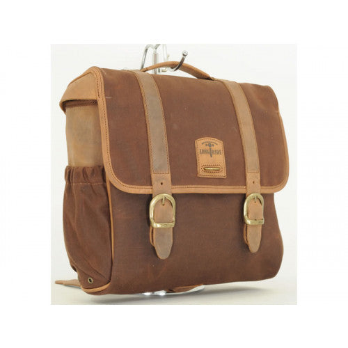 Longride Waxed Canvas Multifit Saddlebag Brown - 12.5 Liters