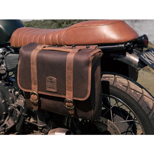 Longride Waxed Canvas Multifit Saddlebag Brown - 12.5 Liters