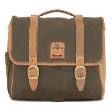 Longride Waxed Canvas Multifit Saddlebag khaki - 12.5 Liters - primary product view