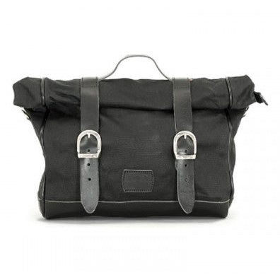 Longride Waxed Canvas Multifit Saddlebag Black - 9.5 Liters - primary product view