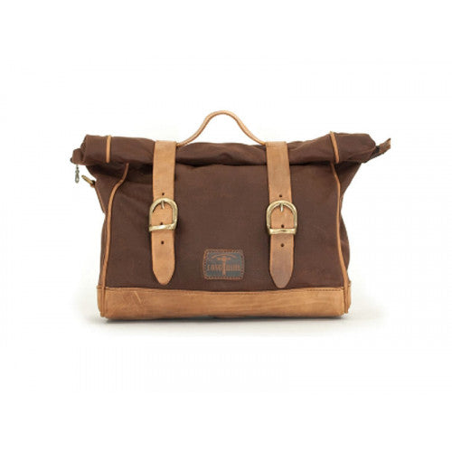 Longride Waxed Canvas Multifit Saddlebag Brown - 9.5 Liters