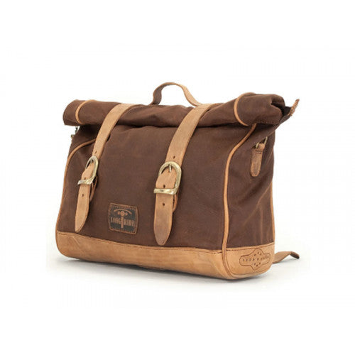Longride Waxed Canvas Multifit Saddlebag Brown - 9.5 Liters