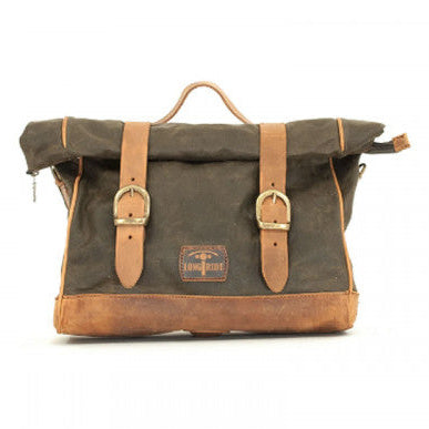 Longride Waxed Canvas Multifit Saddlebag Khaki - 9.5 Liters - primary product view