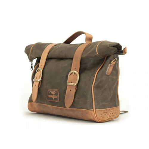 Longride Waxed Canvas Multifit Saddlebag Khaki - 9.5 Liters