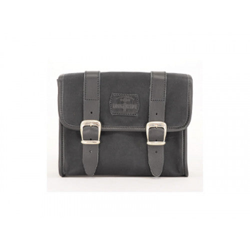 Longride Waxed Canvas Multifit Saddlebag Black - 4 Liters