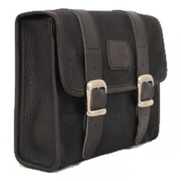 Longride Waxed Canvas Multifit Saddlebag Black - 4 Liters - alternate product view