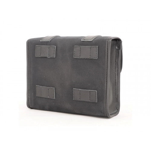 Longride Waxed Canvas Multifit Saddlebag Black - 4 Liters