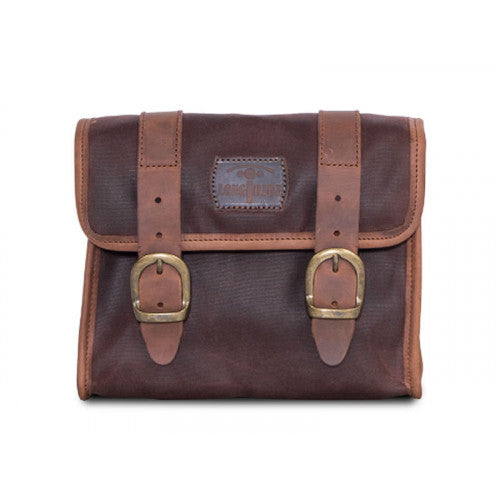 Longride Waxed Canvas Multifit Saddlebag Brown - 4 Liters