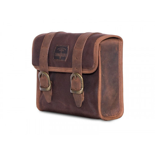 Longride Waxed Canvas Multifit Saddlebag Brown - 4 Liters