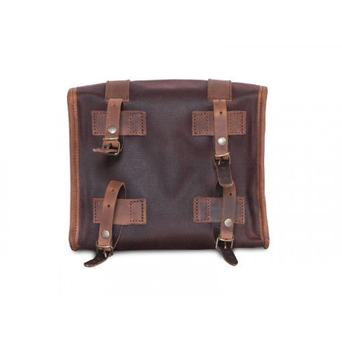 Longride Waxed Canvas Multifit Saddlebag Brown - 4 Liters