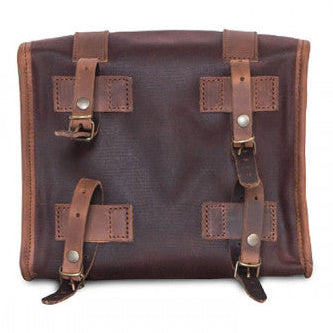 Longride Waxed Canvas Multifit Saddlebag Brown - 4 Liters - additional product view