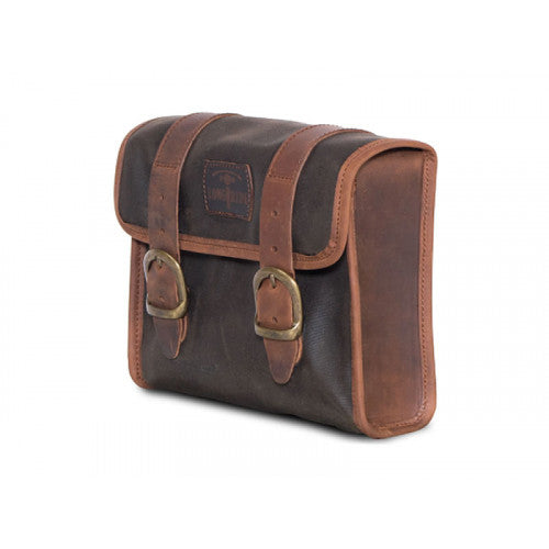 Longride Waxed Canvas Multifit Saddlebag Khaki - 4 Liters