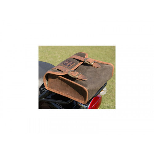 Longride Waxed Canvas Multifit Saddlebag Khaki - 4 Liters