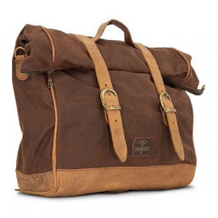 Longride Waxed Canvas Multifit Saddlebag Brown - 18 Liters - alternate product view