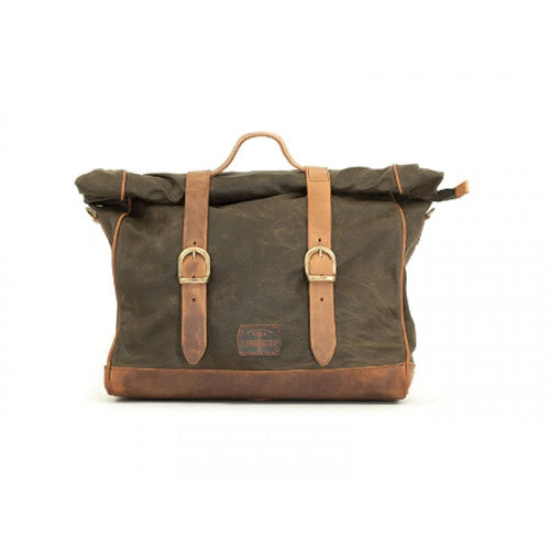 Longride Waxed Canvas Multifit Saddlebag Khaki - 18 Liters