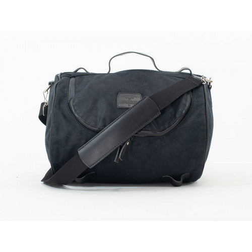 Longride Waxed Canvas Roll Bag Black - 23.3 Liters