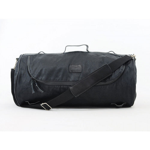 Longride Waxed Canvas Roll Bag Black - 32.5 Liters