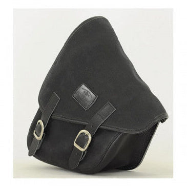 Longride Waxed Canvas Swing Arm Right Bag Black CUS275WBLA - 7.6 Liters - alternate product view