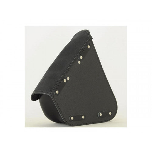 Longride Waxed Canvas Swing Arm Right Bag Black CUS275WBLA - 7.6 Liters