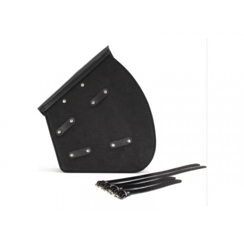 Longride Leather Swing Arm Bag Black - 11.6 Liters