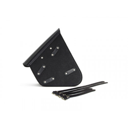 Longride Leather Swing Arm Bag Black - 7.6 Liters