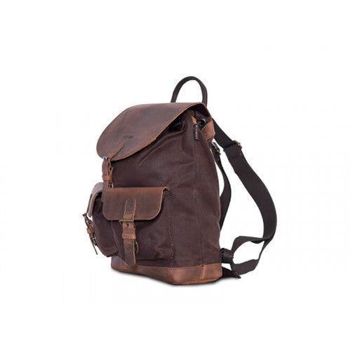 canvas leather backpack uk MUICK Waxed & Rolltop and well Waxed Canvas Backpack 16L Laptop