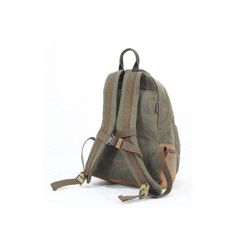 Longride Waxed Canvas Backpack Khaki - 11 Liters