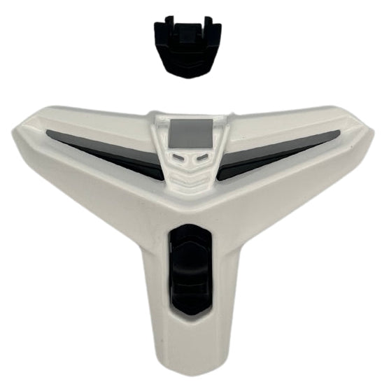Caberg Avalon and Avalon X bright white chin vent kit components